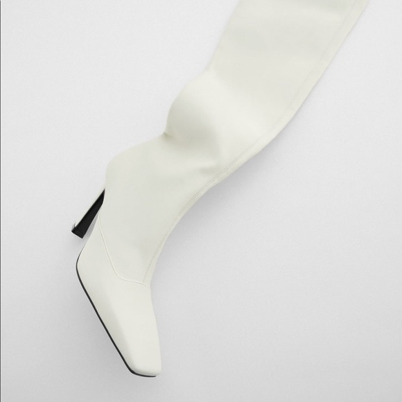ecru boots zara